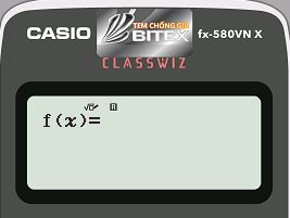 Chức năng TABLE trên máy tính CASIO fx 580VNX
