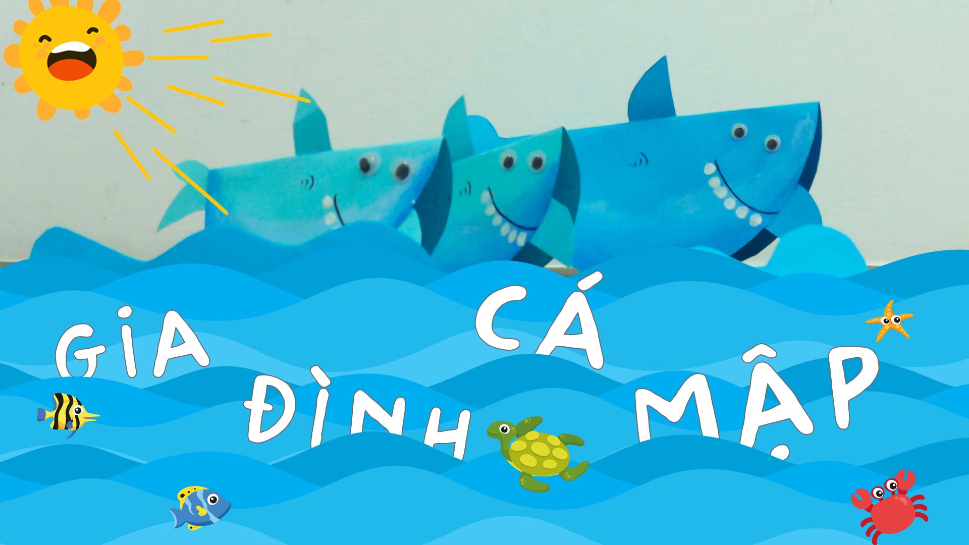 Hãy cùng tạo ra một gia đình cá mập đáng yêu từ giấy. Trẻ em sẽ học cách tạo hình và kết hợp từng phần để tạo ra một tác phẩm nghệ thuật đầy màu sắc và tươi vui.